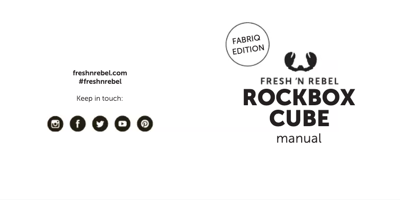 Page n°1 - Manuel utilisateur Fresh 'n Rebel 1RB1000RU