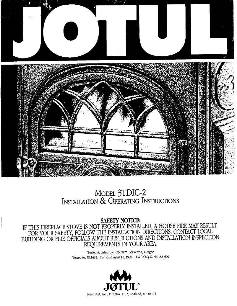 Image de la première page du manuel de l'appareil 3TDIC-2