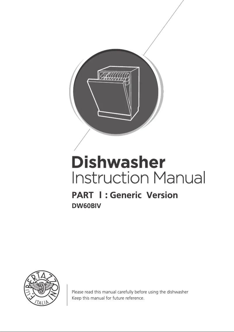 Image de la première page du manuel de l'appareil DW603SIDV