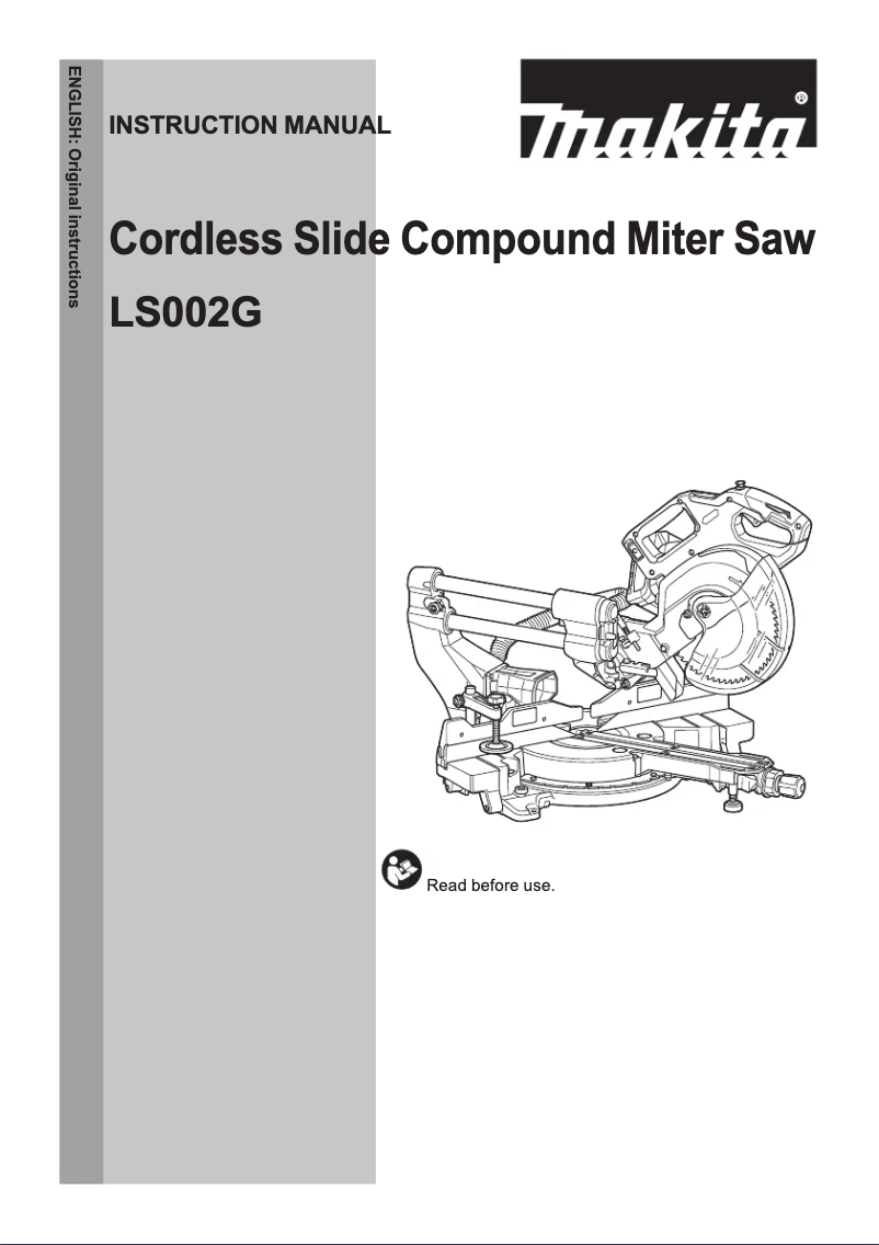 Image de la première page du manuel de l'appareil LS002GD203
