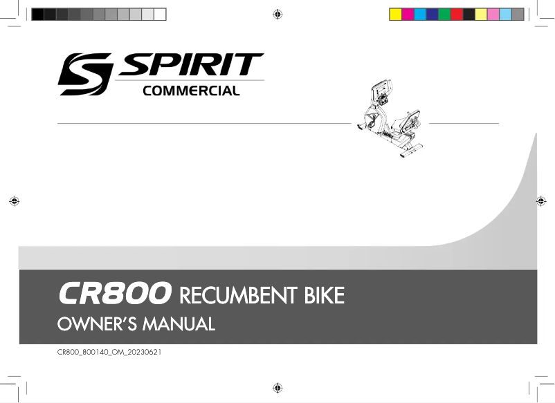 Image de la première page du manuel de l'appareil CR800