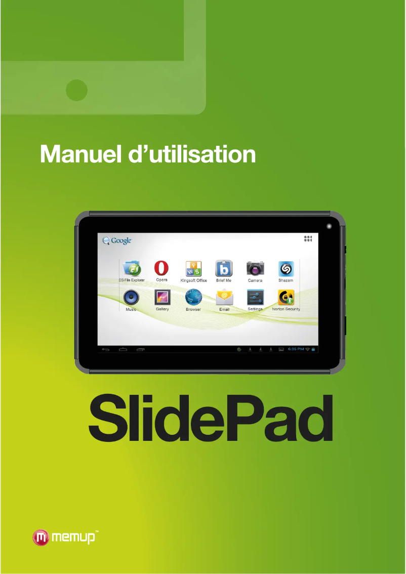 Page n°1 - Manuel utilisateur Memup SlidePad Elite 9716