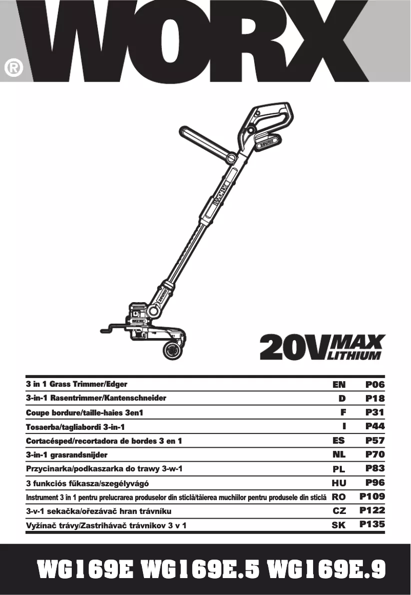 Página 1 del manual Manual de usuario Worx WG169E.9