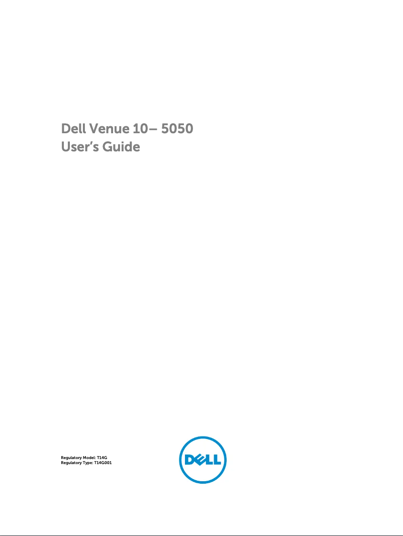 Page n°1 - Manuel utilisateur Dell Venue 10