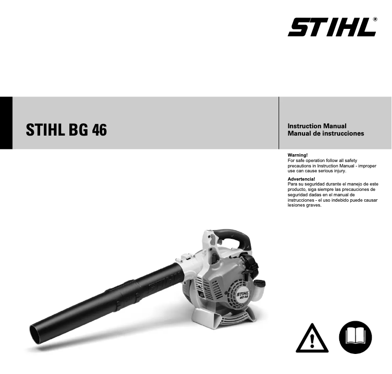 Page 1 de la notice Manuel utilisateur Stihl BG 46