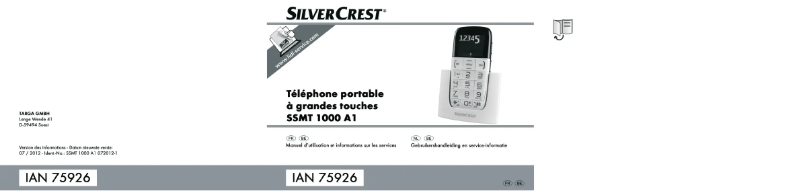 Page n°1 - Manuel utilisateur SilverCrest SSMT 1000 A1