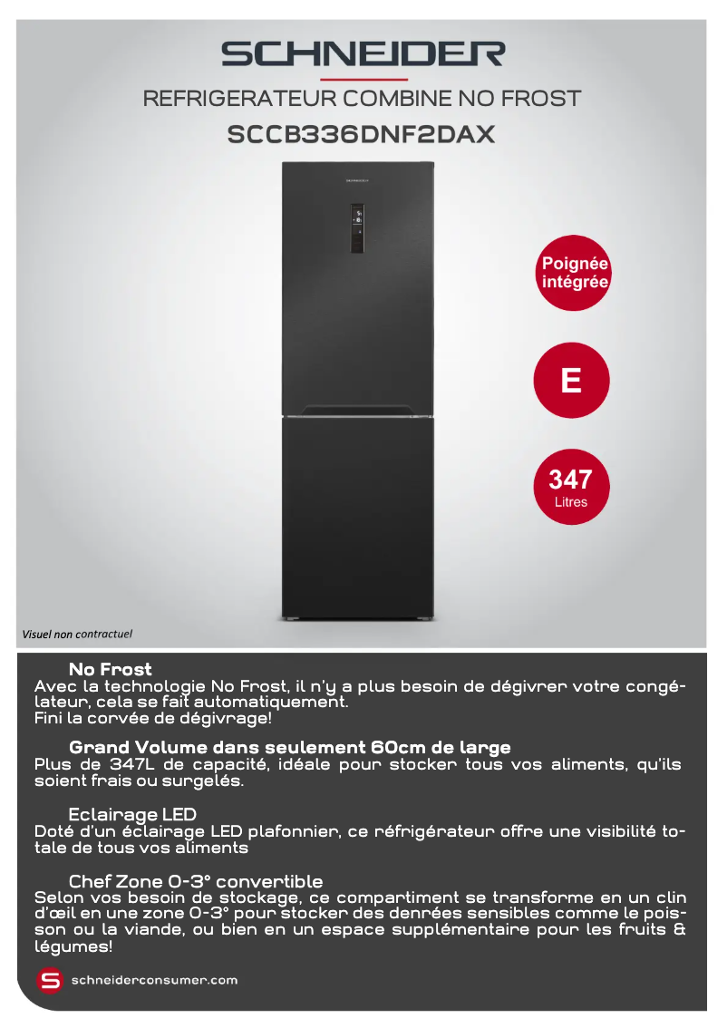 Page 1 de la notice Fiche technique Schneider SCCB336DNF2DAX