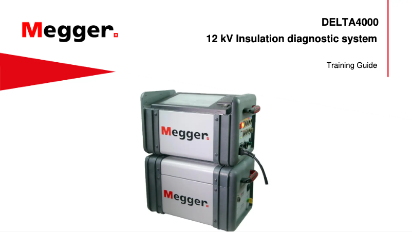 Page 1 de la notice Manuel utilisateur Megger DELTA4000