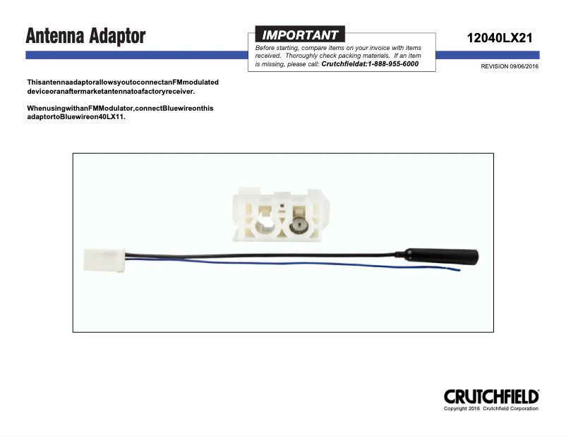 Página 1 del manual Manual de usuario Metra 40-LX21