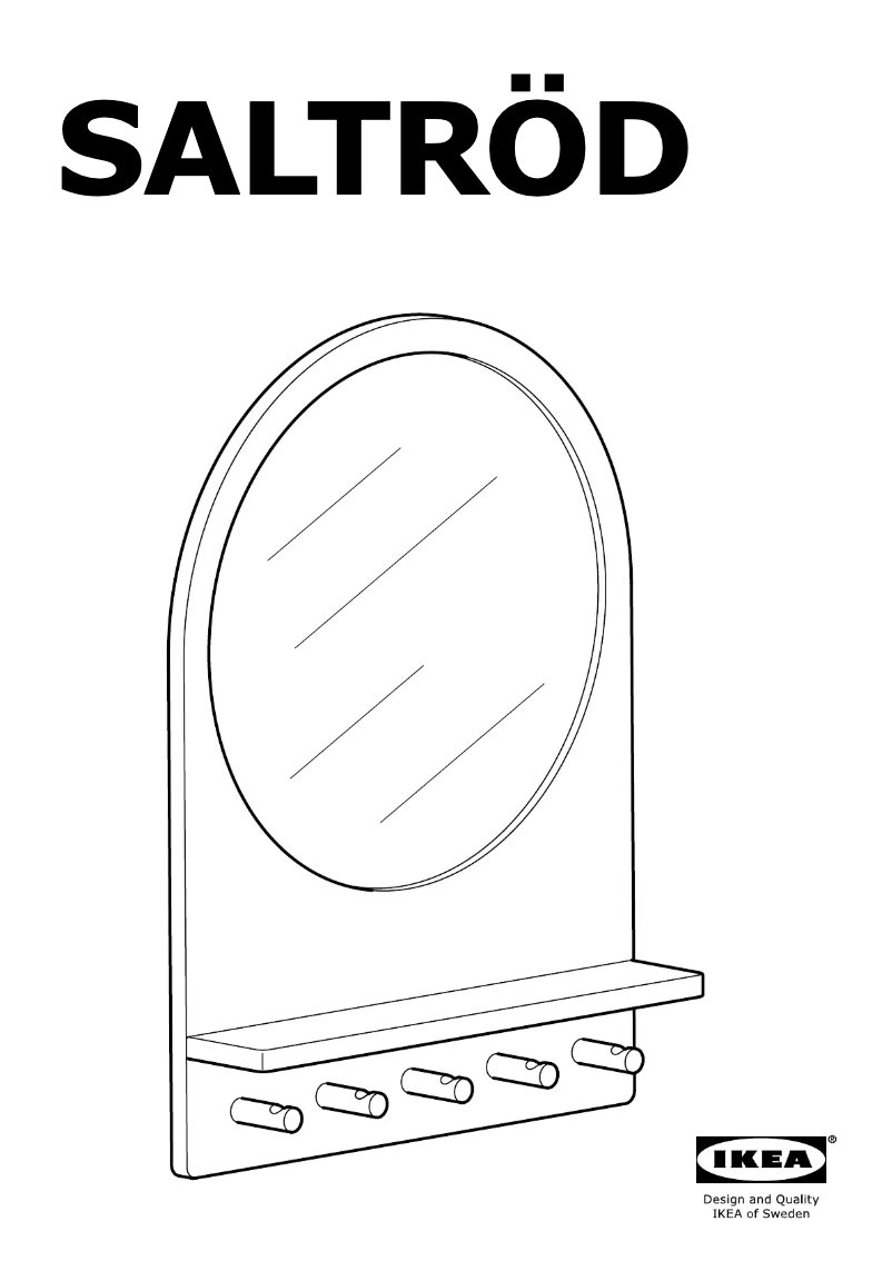 Page 1 de la notice Manuel utilisateur Ikea SALTROD
