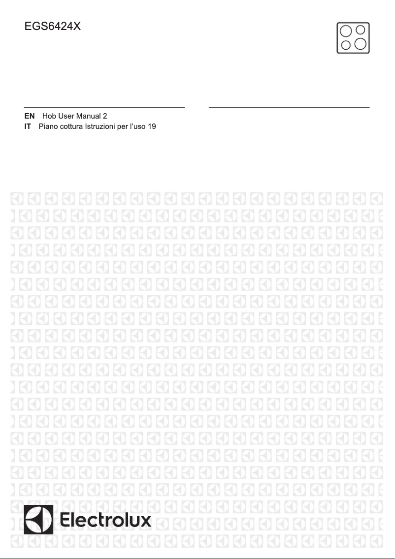 Image de la première page du manuel de l'appareil EGS6424X