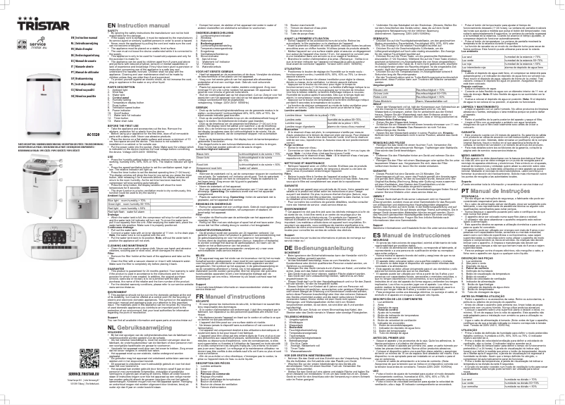 Page n°1 - Manuel utilisateur TriStar AC-5520
