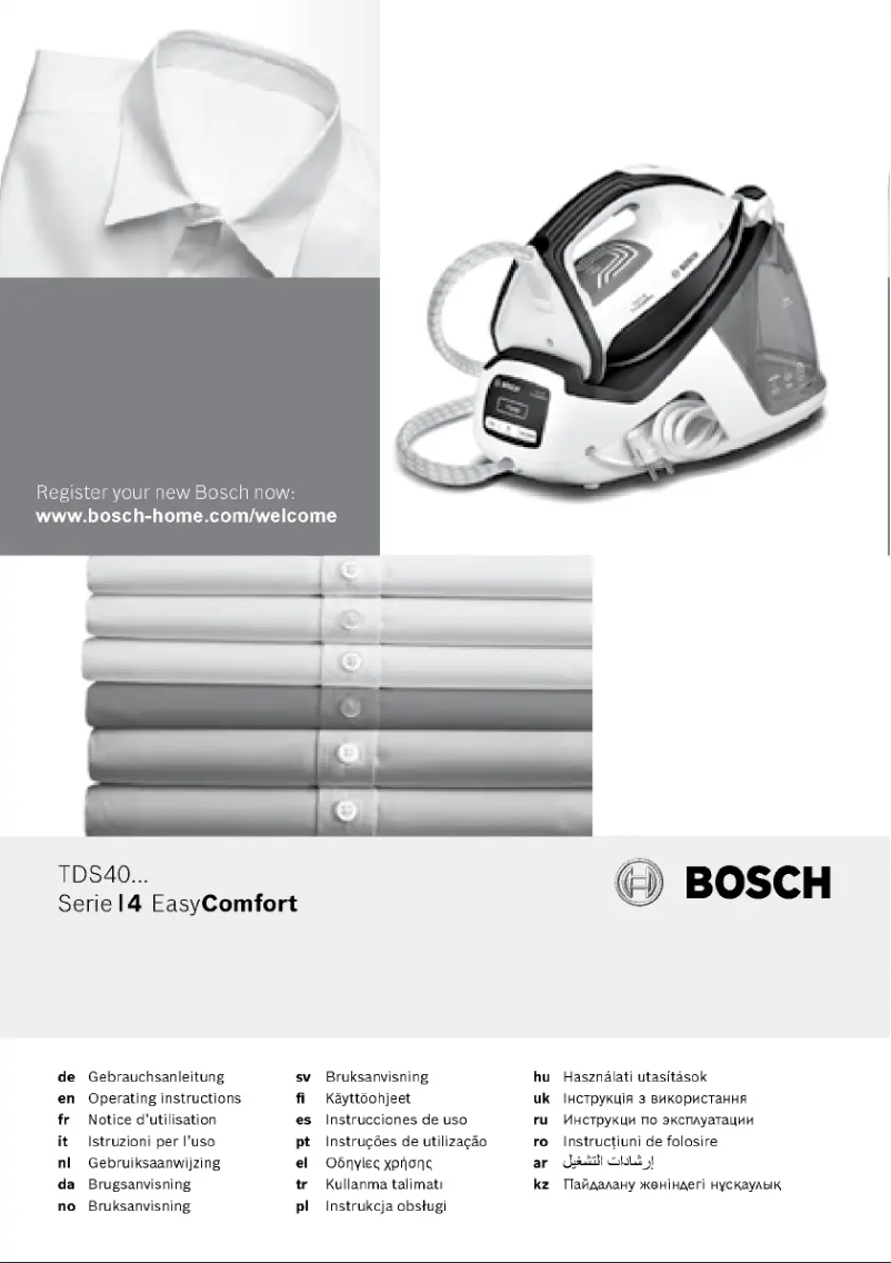 Image de la première page du manuel de l'appareil Serie 4 EasyComfort TDS4020