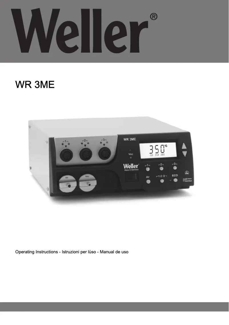 Image de la première page du manuel de l'appareil WXD 2020