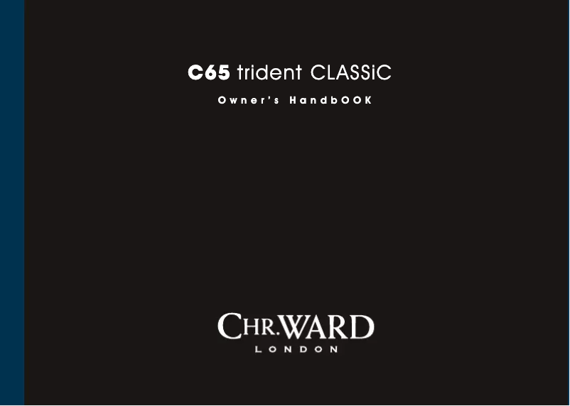 Page 1 de la notice Manuel utilisateur Christopher Ward C65 Trident Classic