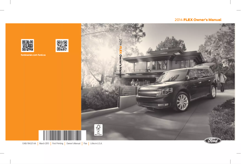 Page n°1 - Manuel utilisateur Ford Flex (2014)