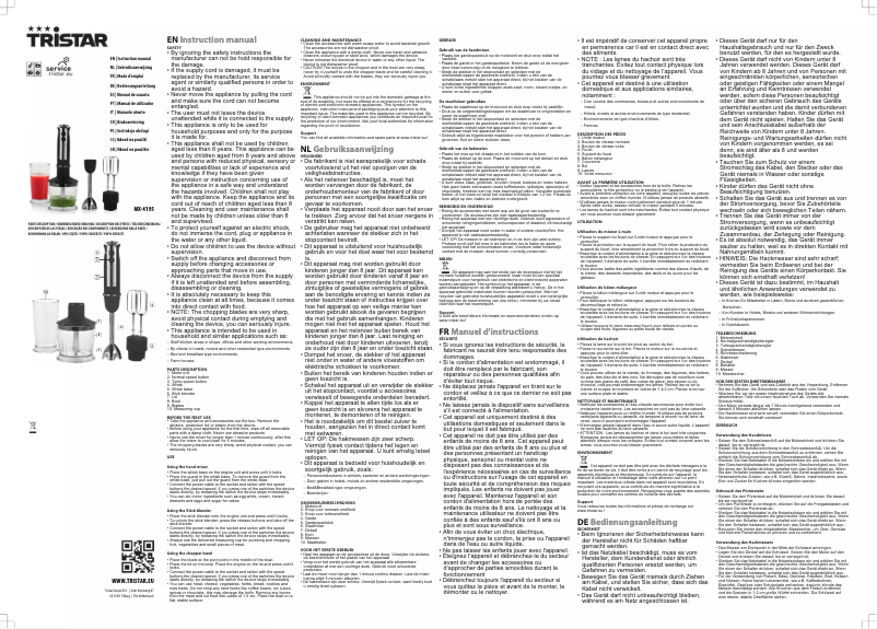 Page 1 de la notice Manuel utilisateur TriStar MX-4195