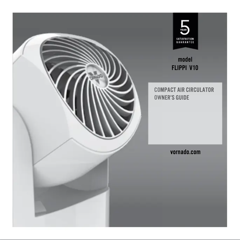 Página 1 del manual Manual de usuario Vornado Flippi V10