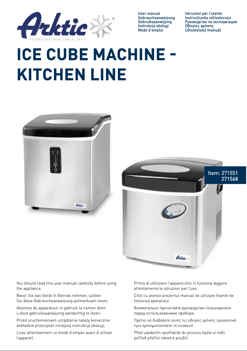 Image de la première page du manuel de l'appareil 271568