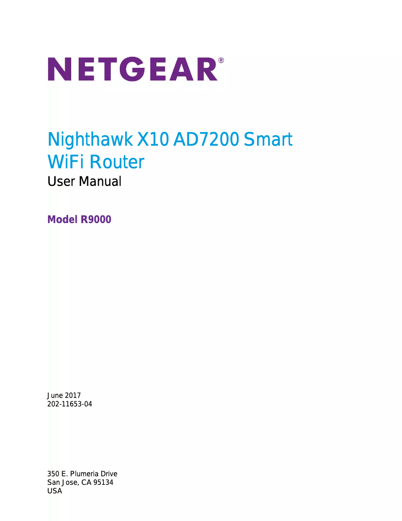 Page 1 de la notice Manuel utilisateur Netgear Nighthawk X10