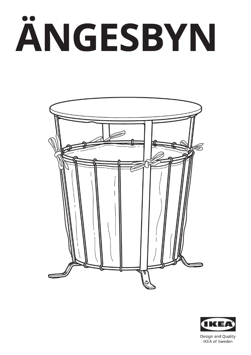 Page 1 de la notice Manuel utilisateur Ikea ÄNGESBYN 805.469.21