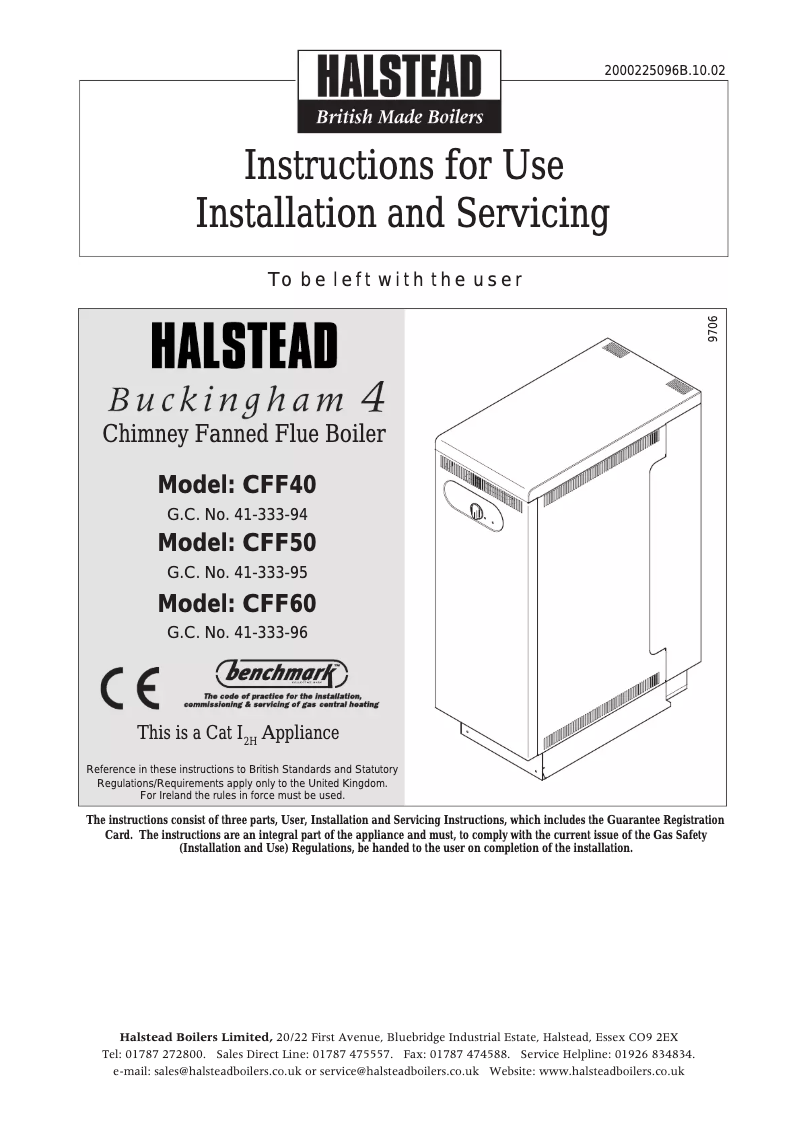 Image de la première page du manuel de l'appareil Buckingham 4 CFF60