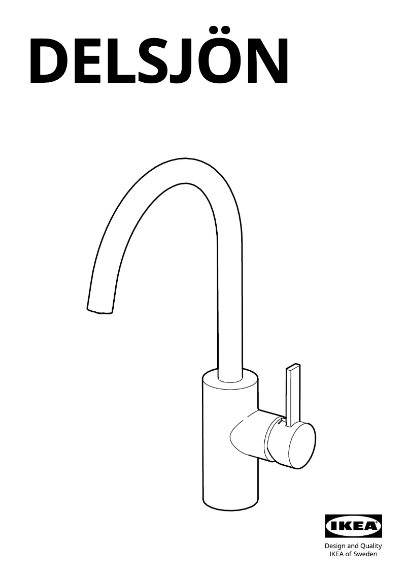 Image de la première page du manuel de l'appareil DELSJÖN 804.956.05