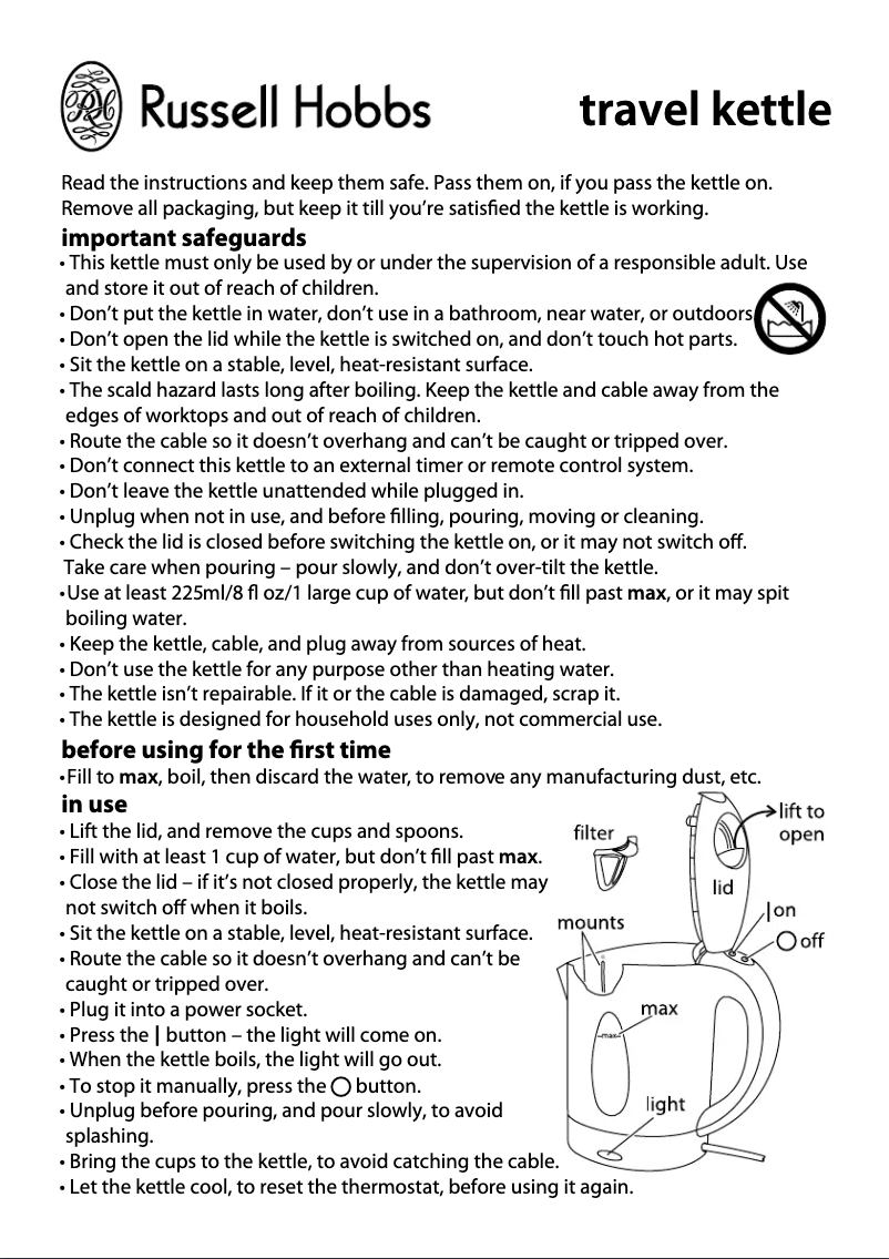 Image de la première page du manuel de l'appareil 14178