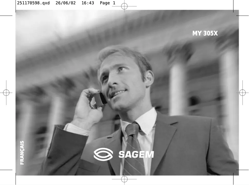 Page n°1 - Manuel utilisateur Sagem MY 305X