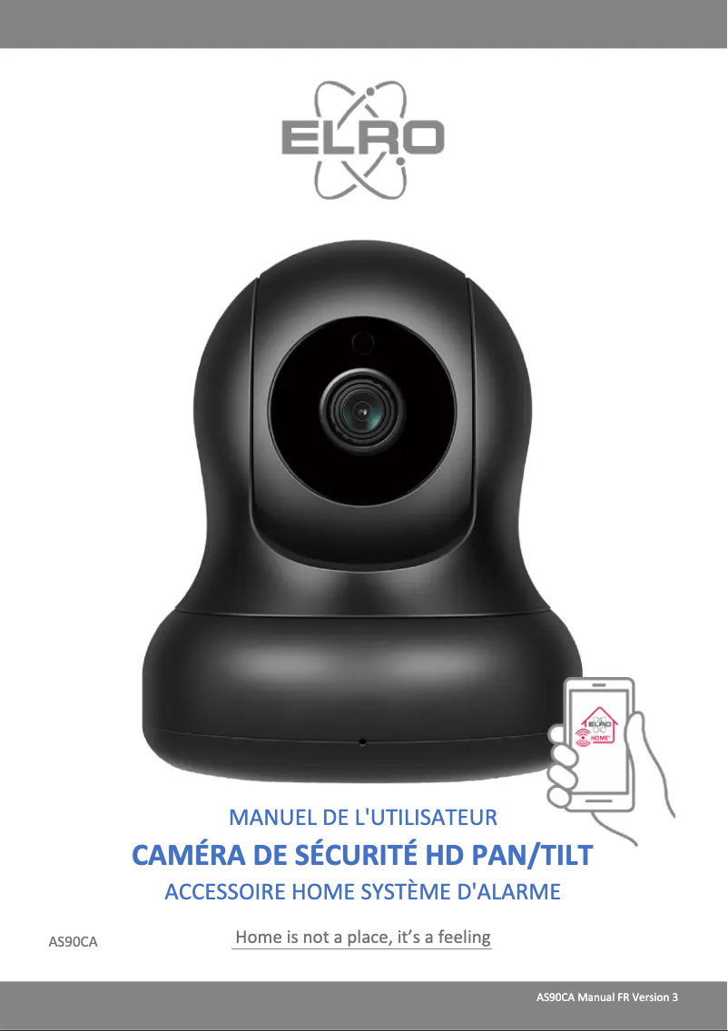 Page 1 de la notice Manuel utilisateur Elro AS90CA