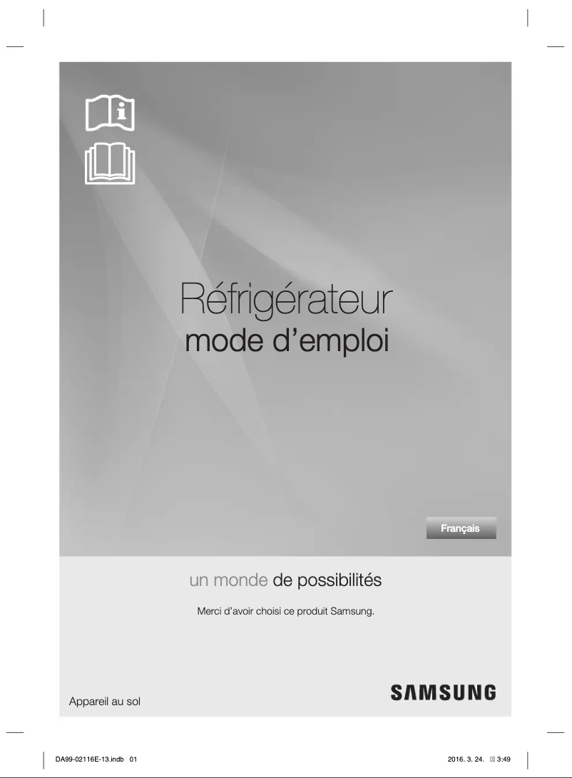 Page n°1 - Manuel utilisateur Samsung RL55VJBIH