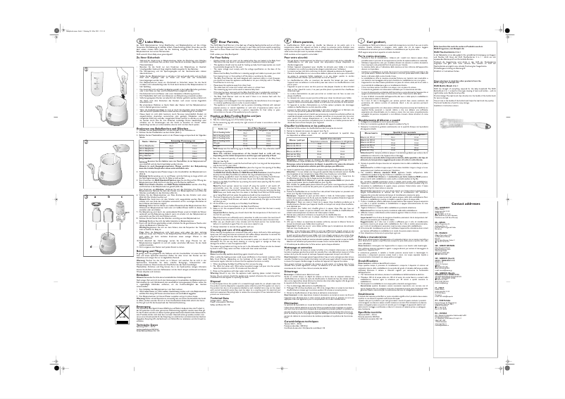 Page 1 de la notice Manuel utilisateur NUK Thermo Rapid
