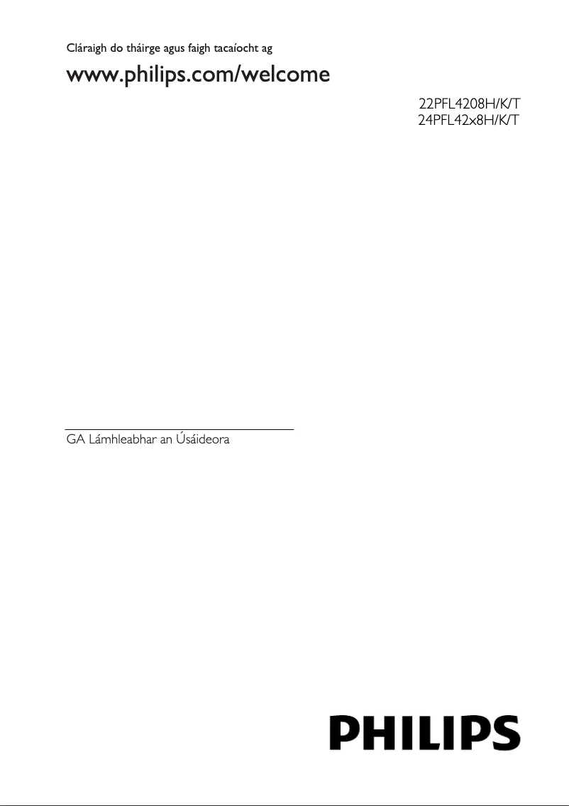 Page 1 of the manual User Manual Philips 24PFL4228H