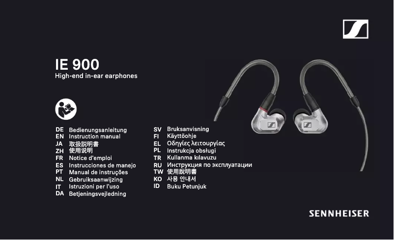 Image de la première page du manuel de l'appareil IE 900