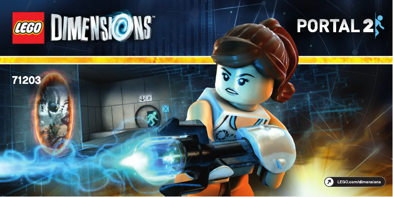Page 1 de la notice Manuel utilisateur Lego Portal 2 Level Pack 71203