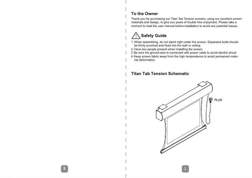 Page 1 de la notice Manuel utilisateur EluneVision Titan