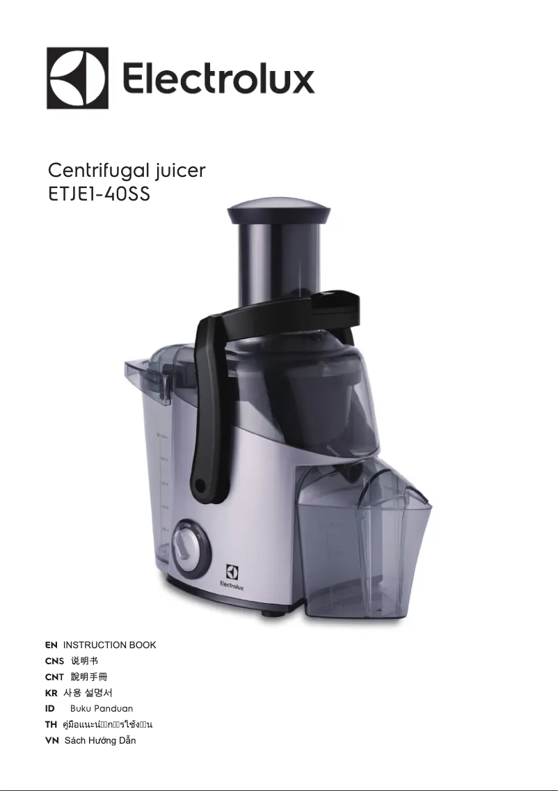 Page 1 de la notice Manuel utilisateur Electrolux ETJE1-40SS