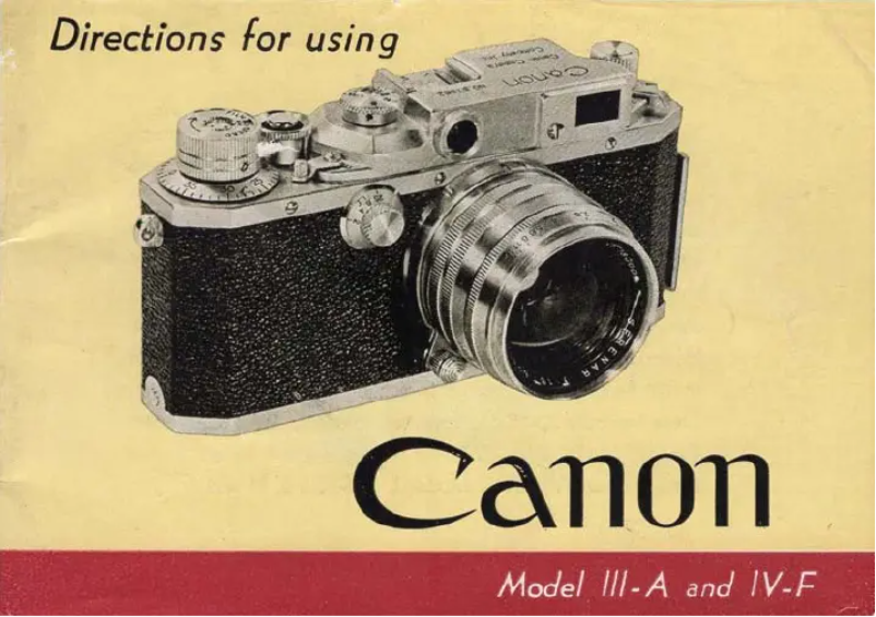 Image de la première page du manuel de l'appareil IV-F