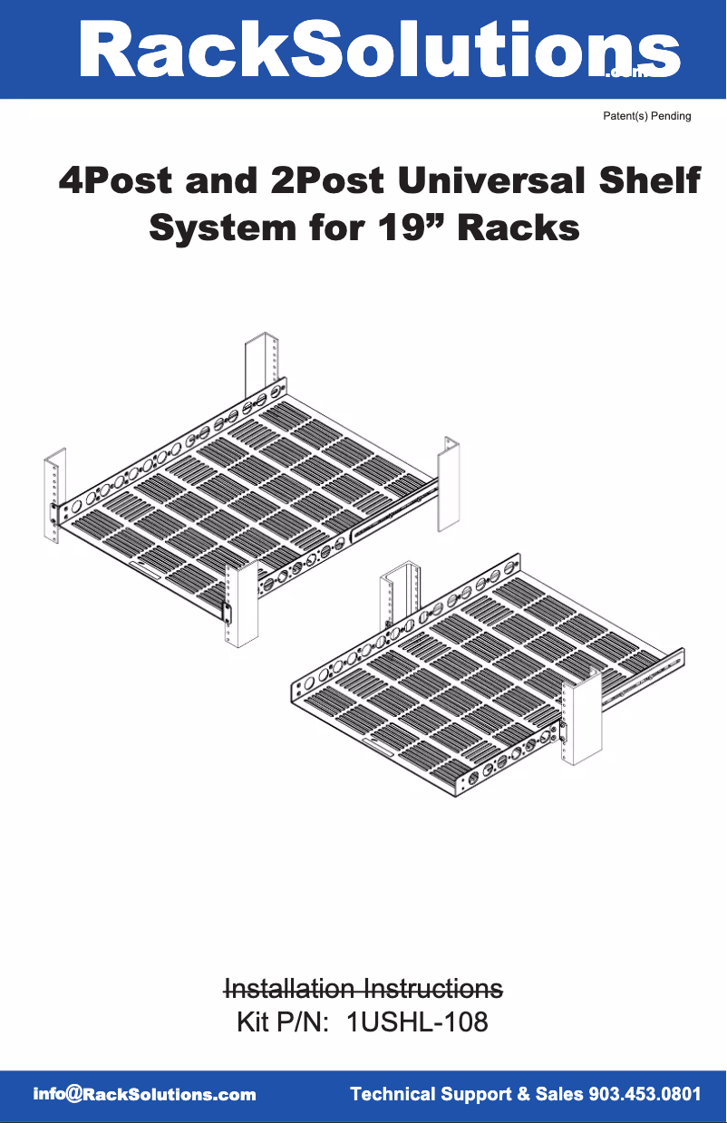 Image de la première page du manuel de l'appareil 1USHL-108