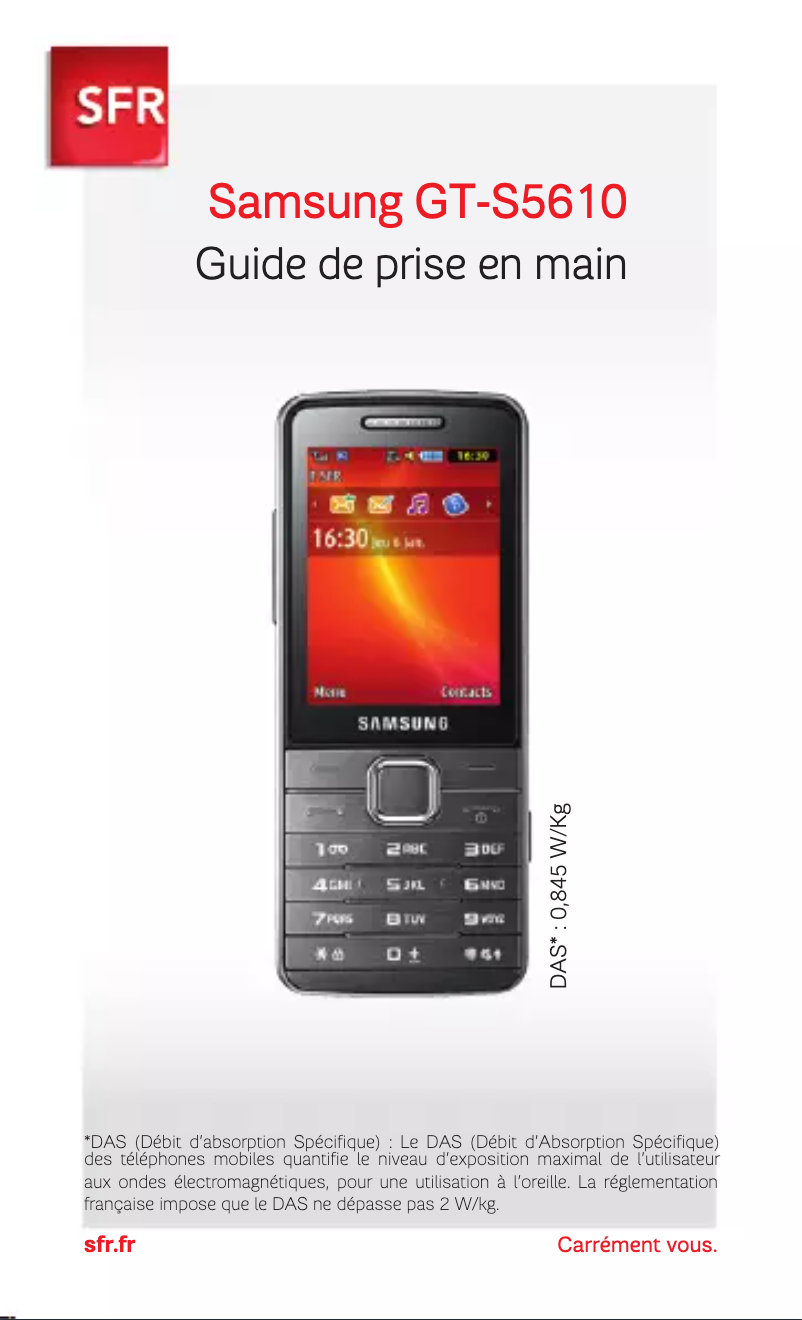 Image de la première page du manuel de l'appareil S5610