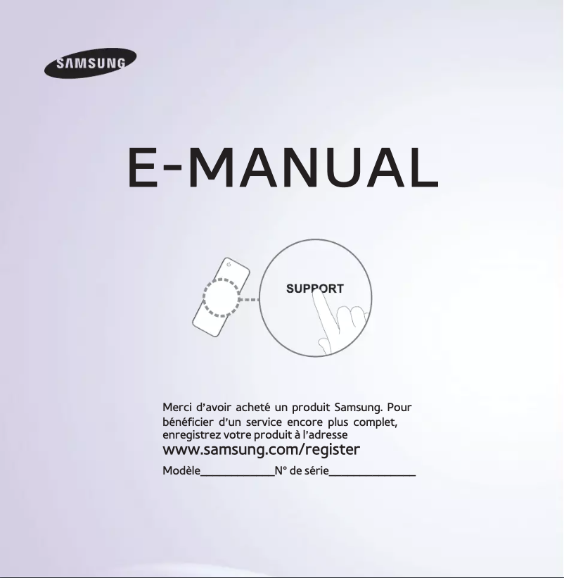 Page 1 de la notice Manuel utilisateur Samsung UA32EH4500R