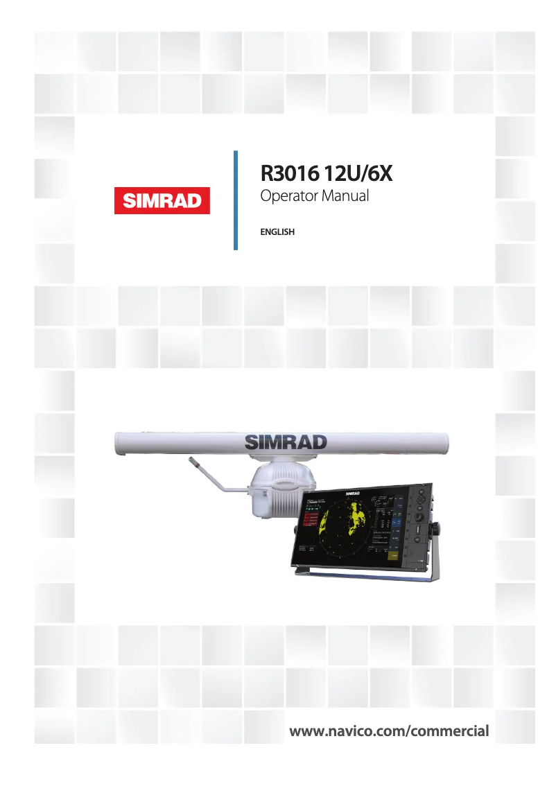 Page n°1 - Manuel utilisateur Simrad R3016 12U/6X