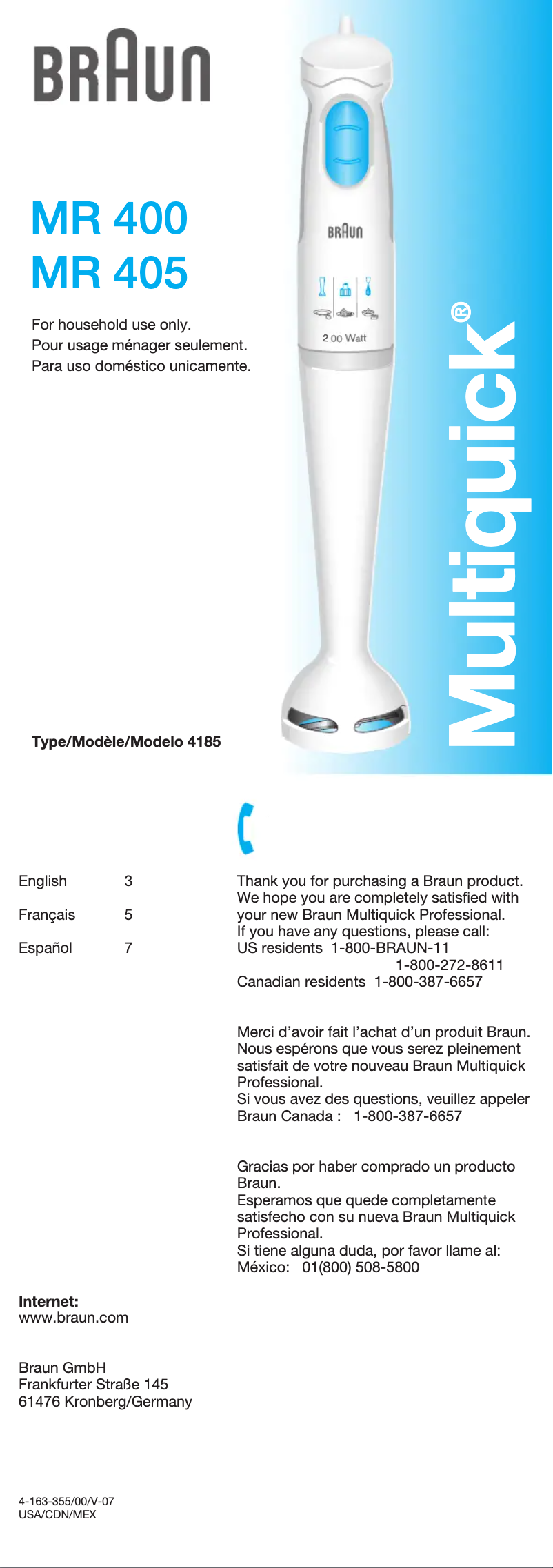 Image de la première page du manuel de l'appareil Multiquick MR 400