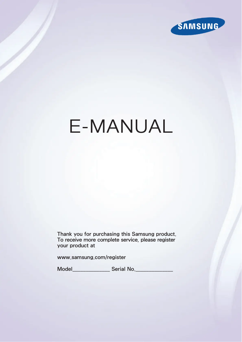 Page n°1 - Manuel utilisateur Samsung UN60F7100AF