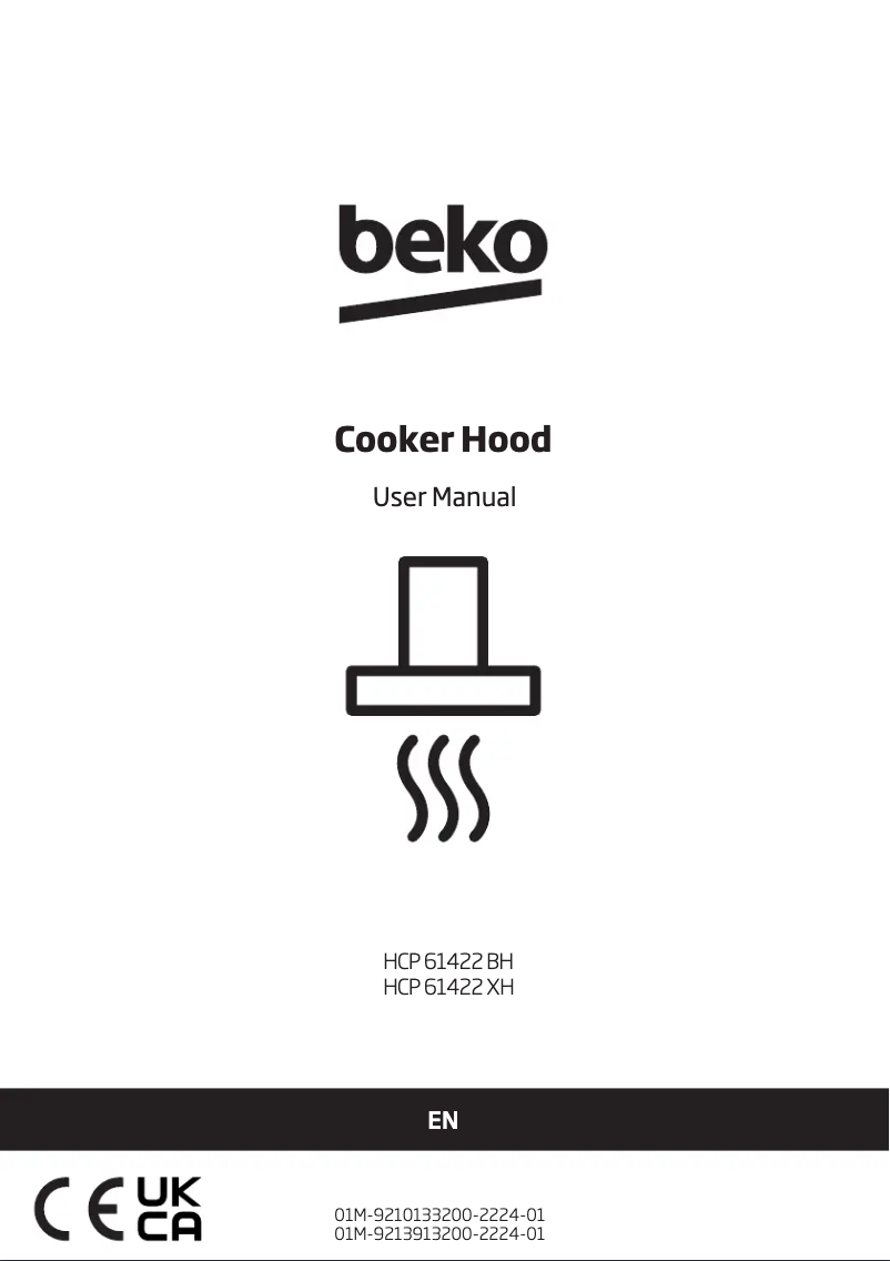 Page 1 de la notice Manuel utilisateur Beko HCP61422XH