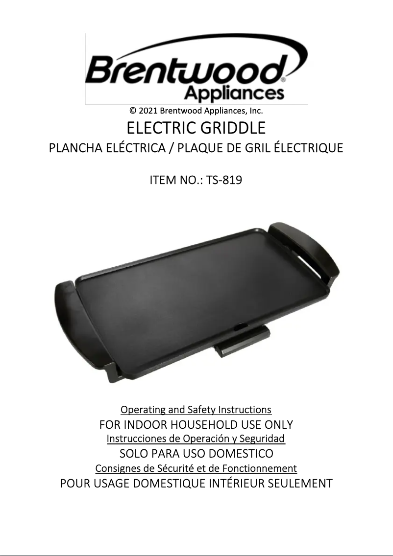 Image de la première page du manuel de l'appareil TS-819