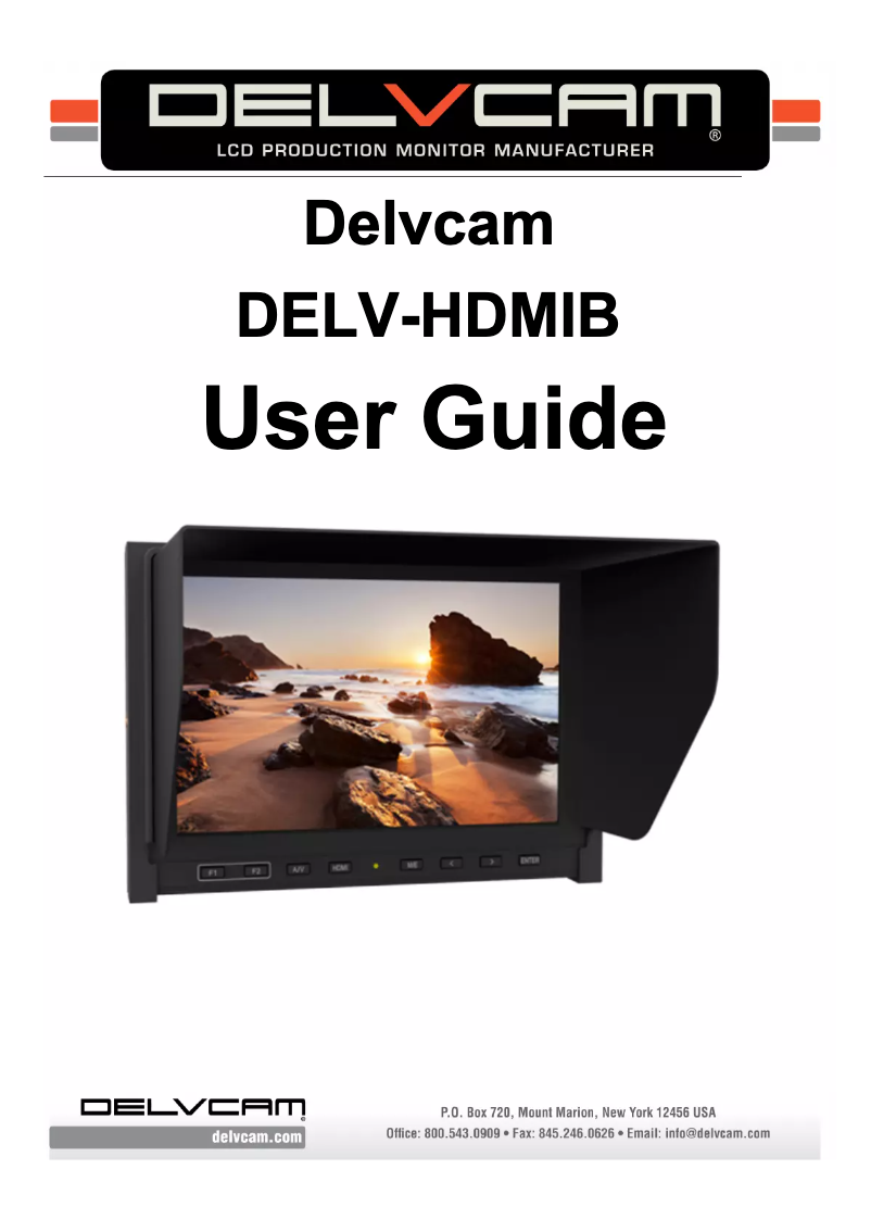 Page n°1 - Manuel utilisateur Delvcam DELV-HDMIB
