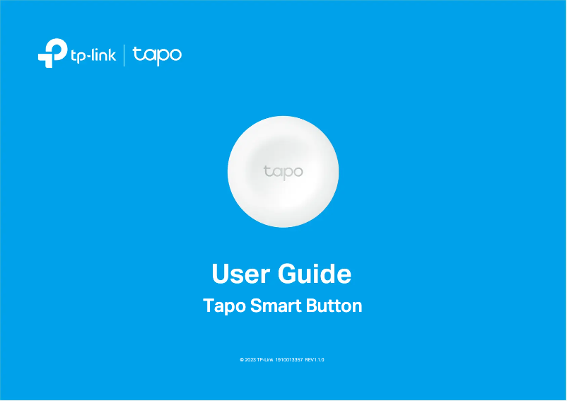 Image de la première page du manuel de l'appareil Tapo S200B