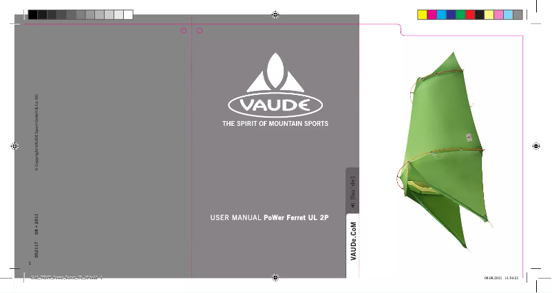 Image de la première page du manuel de l'appareil Power Ferret SUL 2P