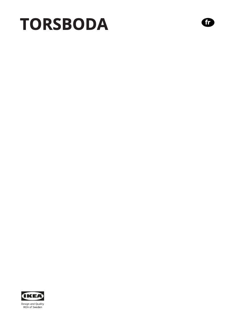 Image de la première page du manuel de l'appareil TORSBODA 805.484.49